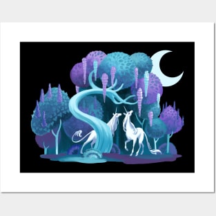 Unicorn Moon Posters and Art